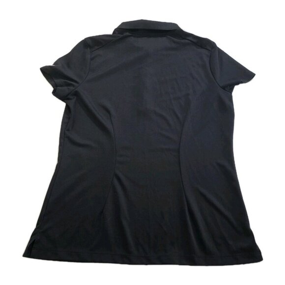 Nike Golf Polo Tour Performance Golf Polo Women L Black Dri Fit SS Stretch Sport - Picture 2 of 15